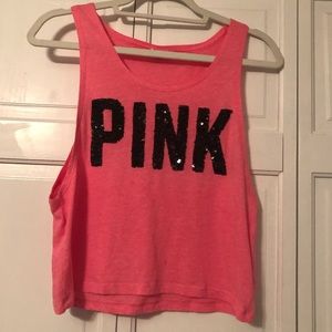 PINK beach tank top